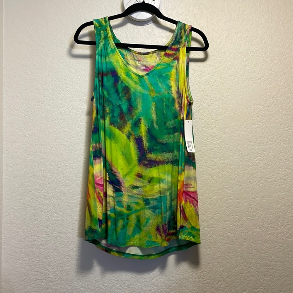 Bright multicolored tank top